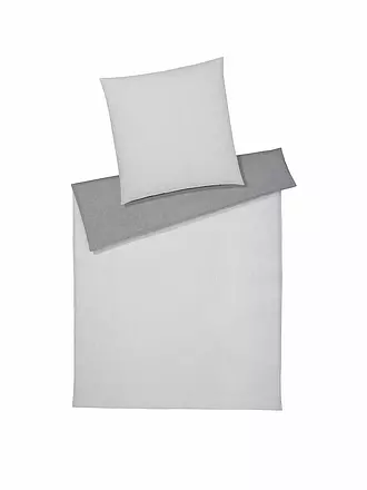 ELEGANTE | Wende Flanell Bettwäsche Tender 70x90cm/140x200cm Grau | 